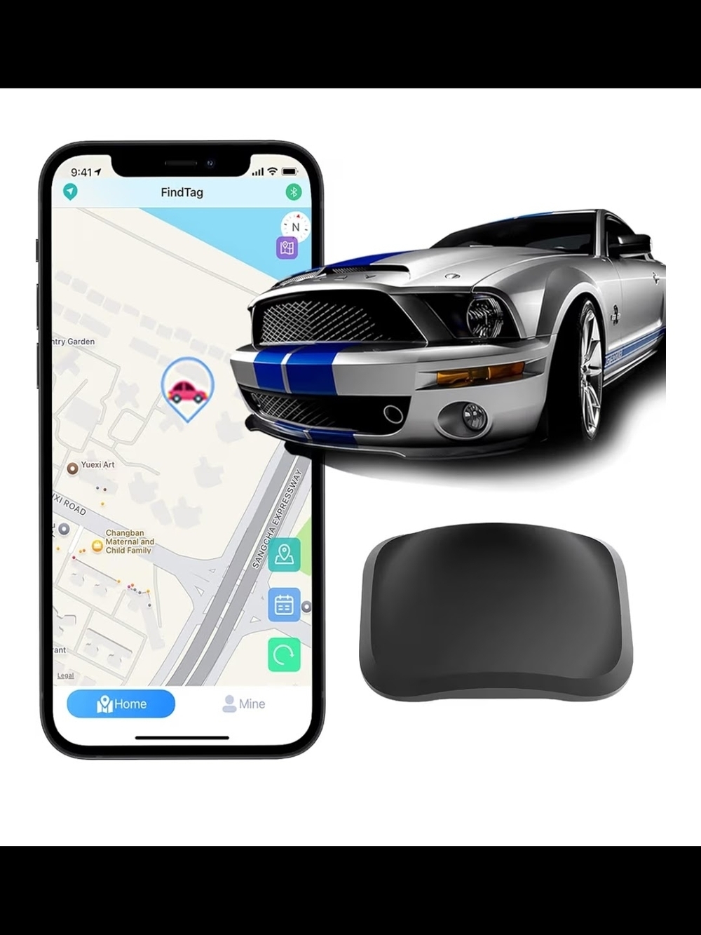 Real-Time Mini GPS Vehicle Tracker - Weatherproof Magnetic Design No Monthly Fee